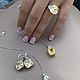 Колье 10 карат серебро 925 пробы с фианитом цвета Шампань premium. Колье. MARIA GUSEVA Fashion Jewelry. Ярмарка Мастеров.  Фото №8