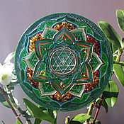 Картины и панно handmade. Livemaster - original item Amber Mandala Open Heart Anahata Chakra. Handmade.
