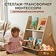 Напольный стеллаж трансформер слинг-полка для детских книг, Полки, Выкса,  Фото №1