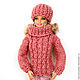 Одежда для куклы барби свитер для куклы барби одежда для кукол розовый. Одежда для кукол. Мария (marusin-uzelok). Ярмарка Мастеров.  Фото №5
