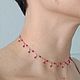 Choker made of 585 gold with pink spinel. Chokers. marusjy. My Livemaster. Фото №6
