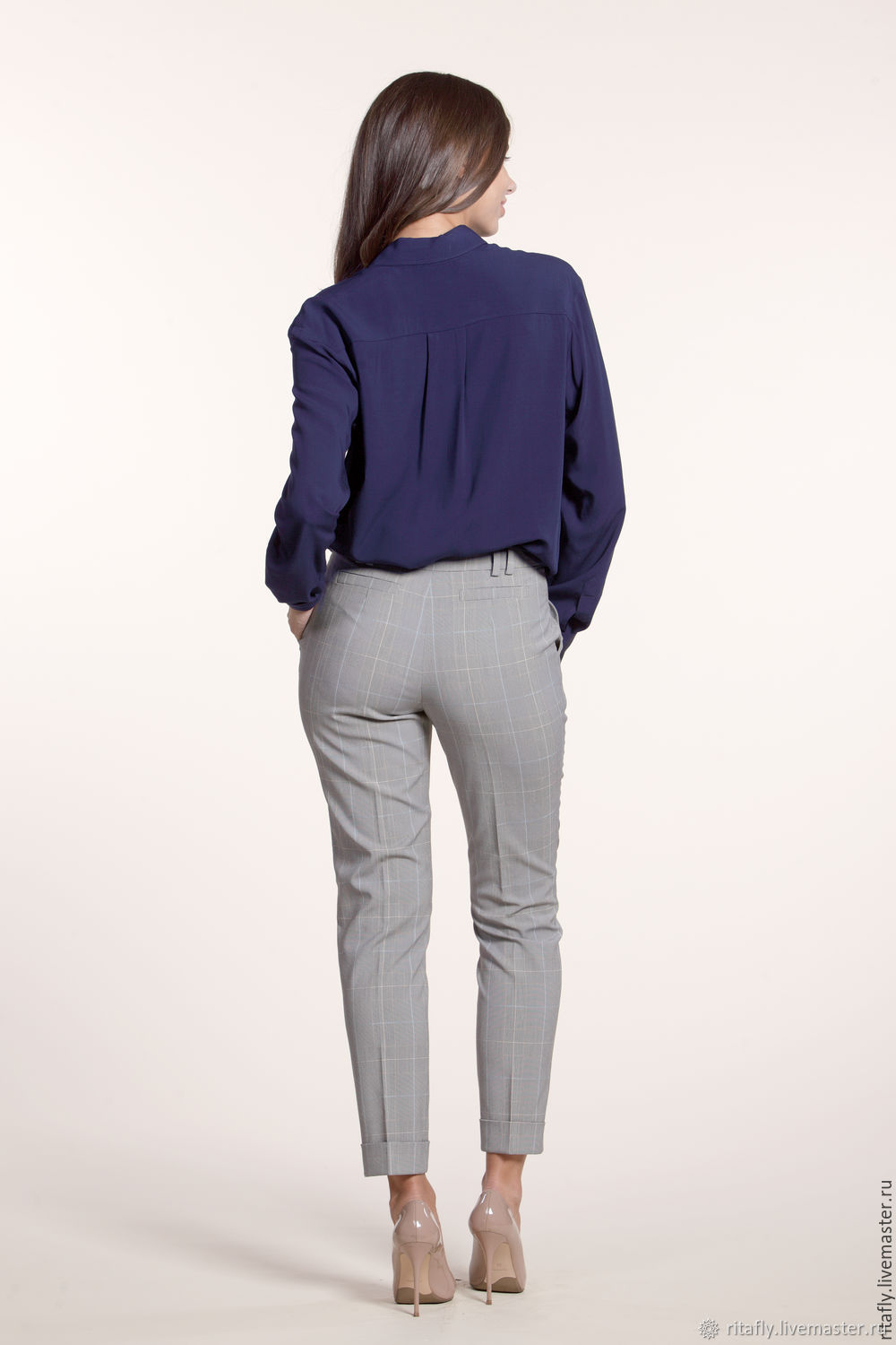 Винтаж: 111: Укороченные брюки капри женские зауженные в интернет-магазинеЯрмарка Мастеров по цене 6000 ₽ – 77TZRRU