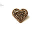 Copper brooch Heart. Small brooch heart brooch minimalism copper. Brooches. kotryoshka (kapo4ka). Online shopping on My Livemaster.  Фото №2