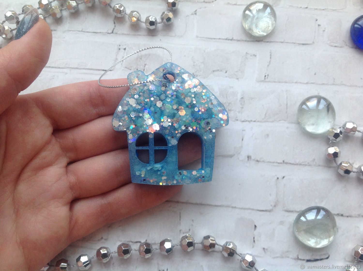 Елочные игрушки из эпоксидной смолы. Набор 5 в интернет-магазине на ...