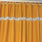 Для дома и интерьера handmade. Livemaster - original item Linen curtains 