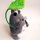 Totoro (felt toy). Felted Toy. Nika Yakicheva. Online shopping on My Livemaster.  Фото №2
