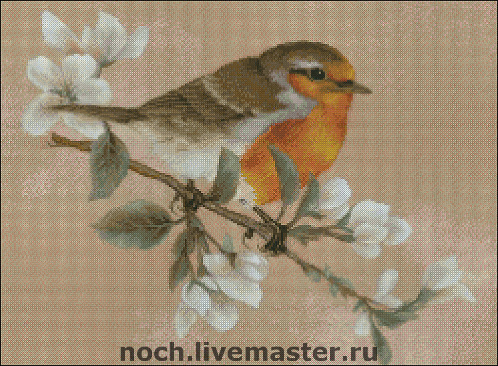 Схема зайчика для вышивания