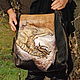 Large chain leather shoulder bag 'Dragon', Classic Bag, Chernomorskoe,  Фото №1