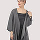 Cardigan coat thick cotton grey black oversize plus size. Cardigans. Yana Levashova Fashion. Online shopping on My Livemaster.  Фото №2