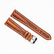 Pull-up leather watch strap. Color cognac, Watch Straps, Moscow,  Фото №1