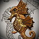 Кулон "Морской конек" (steampunk). Подвеска. Коцюба Юлия (julkich). Ярмарка Мастеров.  Фото №4