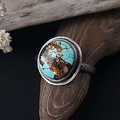 Украшения handmade. Livemaster - original item Silver ring with turquoise.. Handmade.