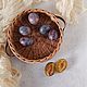 Плетёный поднос Шоколад с кожаными ручками. Подносы. Cozy basket. Интернет-магазин Ярмарка Мастеров.  Фото №2