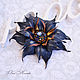 Dark blue brooch leather Guiding star. Brooches. flowersstyle (flowersstyle). My Livemaster. Фото №6