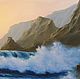 Картина маслом морской пейзаж "Опасное море". Картины. Мария Игнаткина. Ярмарка Мастеров.  Фото №5