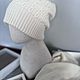Комплект из бэби кашемира Loro Piana. Комплекты головных уборов. N_E_M_K_A   Вязание. Ярмарка Мастеров.  Фото №4