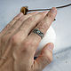 Order Silver wedding rings 'Air'. Unusual Gemstone Jewelry. Livemaster. . Wedding rings Фото №3
