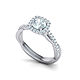 Заказать Помолвочное кольцо "Twisted Vine Halo" из золота 585 с брил. Marry Me / Выходи за меня. Ярмарка Мастеров. . Кольцо помолвочное Фото №3