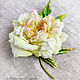Brooch made of silk. Rose made of silk ' Delicate fragrance'. Brooches. natalya-4 (natalya-4). My Livemaster. Фото №5