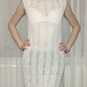Одежда handmade. Livemaster - original item Knitted dress made of elastic yarn. Handmade.