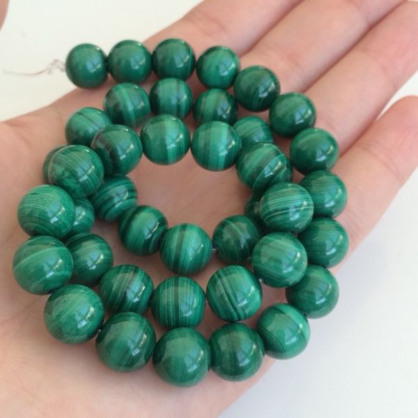Малахит натуральный бусины купить в интернет-магазине Ярмарка Мастеров ...