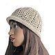 Summer knitted linen hat Edem, Hats1, Moscow,  Фото №1