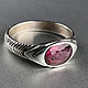Silver ring with natural Purple Sapphire, Rings, Moscow,  Фото №1