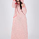 Knitted hooded long dress - DR0148CK, Dresses, Sofia,  Фото №1