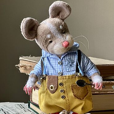 Куклы и игрушки ручной работы. Ярмарка Мастеров - ручная работа Тедди Зверята. Мышонок Тедди. Тедди. Handmade.