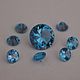 Swiss Blue Topaz natural round, Cabochons, Moscow,  Фото №1