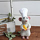 Rat scullion Ratatouille toy sivol 2020. Felted Toy. handmade toys by Mari (handmademari). My Livemaster. Фото №5