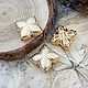 Flower bead 16x17x6 mm gold (4008), Beads1, Voronezh,  Фото №1
