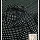 Ткань штапель "Белый горошек" на черном фоне, Ткани, Кострома,  Фото №1