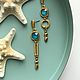 Серьги асимметричные «Богиня» с кристаллами Swarovski, Серьги-пусеты, Хабаровск,  Фото №1