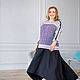Black floor length skirt 4 wedges on a crepe yoke. Skirts. NATALINI. My Livemaster. Фото №14