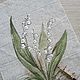 Заказать Картина на ткани.Текстильное панно Ландыши.Купон для лоскутного шитья. Художник Наталья Мигурская. Ярмарка Мастеров. . Панно Фото №3