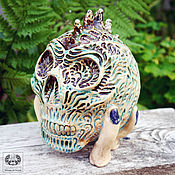 Для дома и интерьера handmade. Livemaster - original item Ceramic skull box 