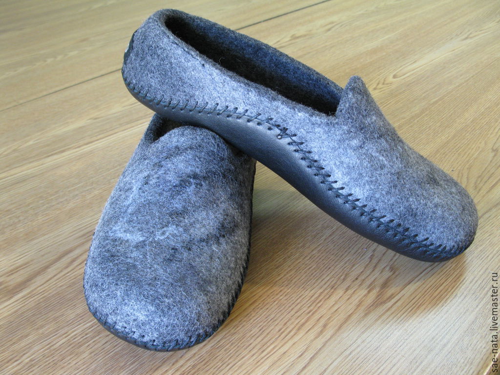 Felted Slippers for men, Slippers, Leninsk-Kuznetsky,  Фото №1
