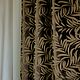 Портьерная ткань Пальмовые листья Коричневый, Шторы, Москва,  Фото №1