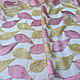 Великолепная сеточка  ALTA MODA Листочки на розовом. Ткани. Итальянские ткани 'Премьера'. Интернет-магазин Ярмарка Мастеров.  Фото №2