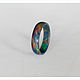 Synthetic opal ring 2. Rings. Wooden jewellery. My Livemaster. Фото №4