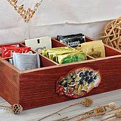 Для дома и интерьера handmade. Livemaster - original item Box box for spices tea storage of small things 6 compartments. Handmade.