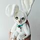 Белый заяц (кролик), Тедди Зверята, Санкт-Петербург,  Фото №1