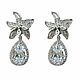 Серьги «Орхидеи». Серьги классические. Silver Moda. Ярмарка Мастеров.  Фото №5