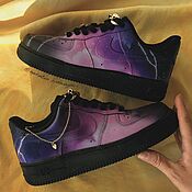 Обувь ручной работы. Ярмарка Мастеров - ручная работа Custom sneakers Cosmos Custom sneakers Painting Shoe customization. Handmade.