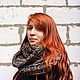 Шерстяной снуд крупной вязки "Рок-н-ролл" в два оборота. Снуды. IRINA GRUDKINA Handmade Knitwear. Ярмарка Мастеров.  Фото №8