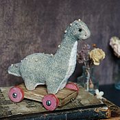 Куклы и игрушки handmade. Livemaster - original item Dinosaur on trolley. Handmade.