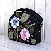 Сумки и аксессуары handmade. Livemaster - original item Crossbody bag: Flower night. Handmade.