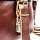 Copy work Leather handbag 'Dandy' dark brown. Classic Bag. Russian leather Guild. My Livemaster. Фото №5