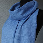 Woven scarf. Hand weaving. Patterned. MERINO CASHMERE